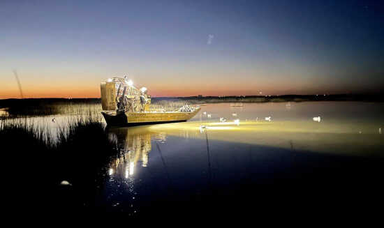 Cool shot of the Air Ranger doing its job. Got to the blind a little late but it doesn't matter since no one else can get there unless they walk in!
